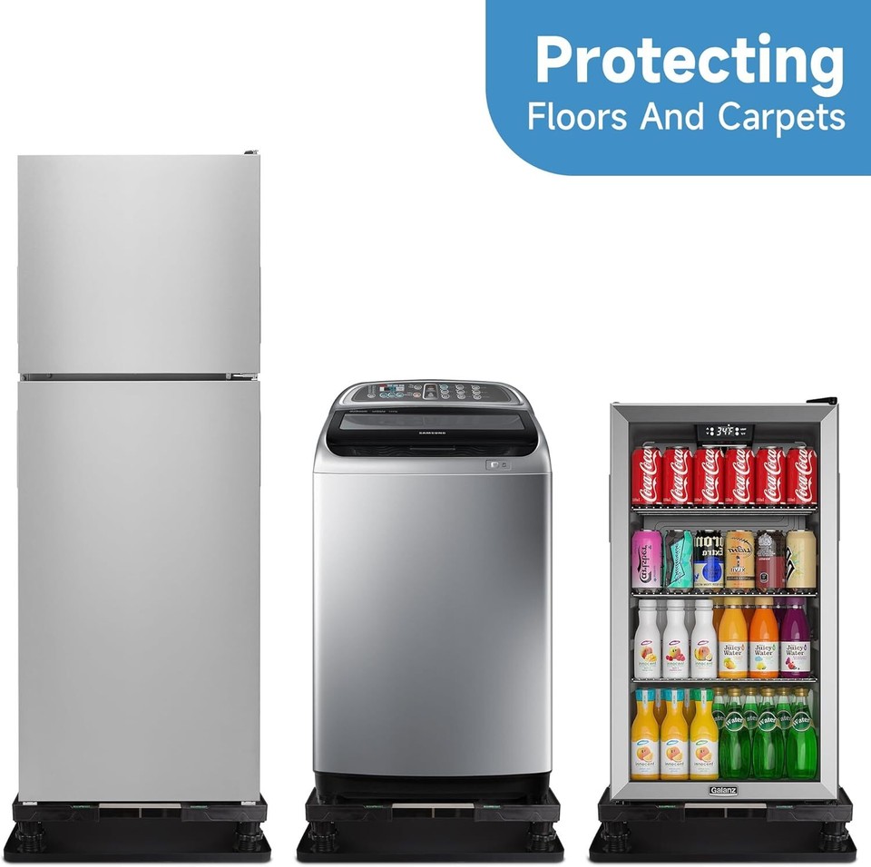 Mini Fridge Silicone Mat with Raised Edges, 24''x24''x0.5'', Prevent