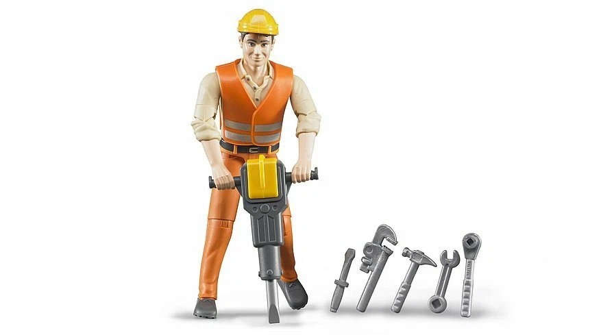Set 6 Operai Edili In Scala 1:50 – Figure Giocattolo Per Modellismo CAT, Cantiere, Auto Ingegneria