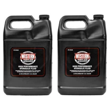 2PK Genuine Original Western Hydraulic Fluid Snow Plow Oil 49330 Gallon Bottle