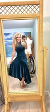 ELIZA J, Sexy BodyCon Women's Asymmetrical-Hem Stretch-Velvet Dress, EUC, Size 4