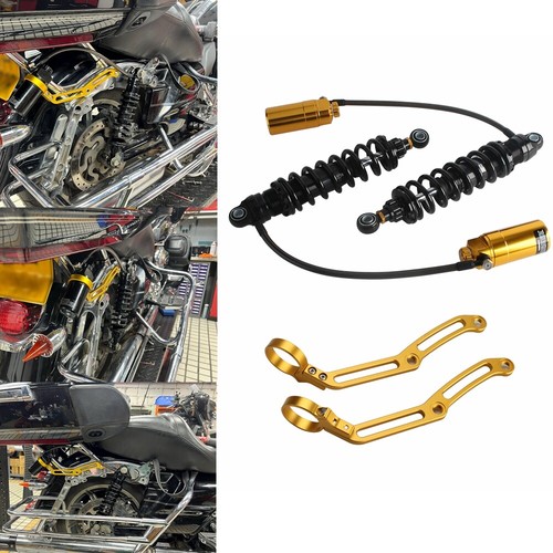 Remote Reservoir Suspensions Shocks For Harley Touring '14-Up FLTRU FLHXST FLHXS - 第 1/12 張圖片