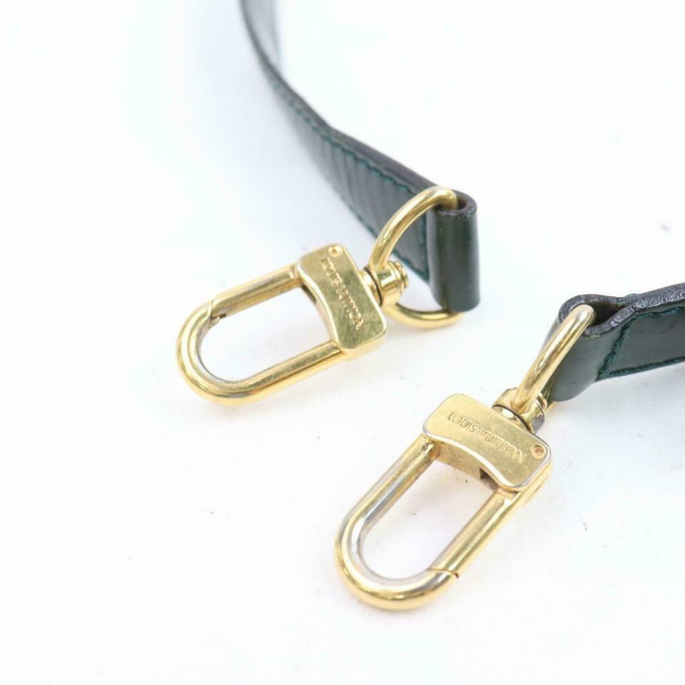 Louis Vuitton Rare Dark Green Leather Strap Taiga Louis Vuitton Rare Dark Green Leather Strap Taiga or Epi or  main image 2