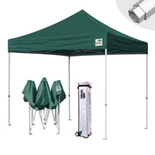 Full Aluminum Ez Pop Up Canopy Outdoor Gazebo Party Show Tent W/Wheeled Bag  