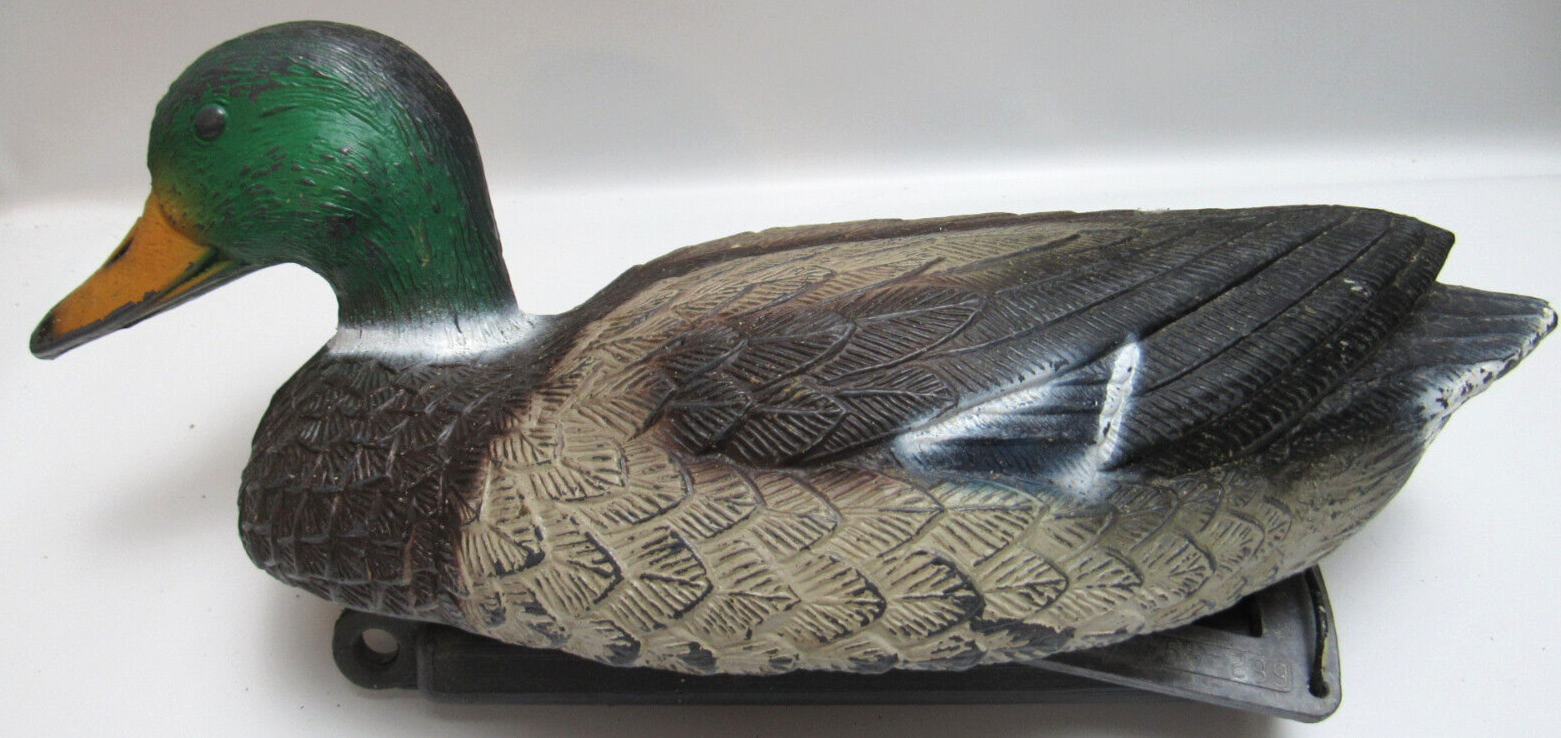 12 GreenHead Mallard Drake & Hen Floating Duck Decoys, Weights & Avery