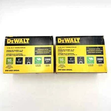 2 boxes DeWalt 3/4 inch Wide Crown Staples DW16S2-19GAL 16 GA 2000 Count SHELF