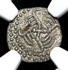 ANGLO-SAXON, York. Silver Sceat, 710-725, S-802A, NGC AU Details