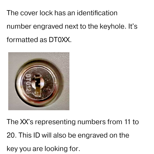 Detex Key 🔑 Alarm Keys Single or Set for Battery Access Cover Lock ECL ...