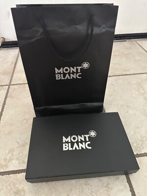 Mont Blanc M Buckle 35 MM Black New with Box