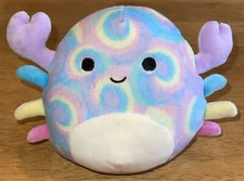 Squishmallows 5” Christabel The Crab Rainbow Tie-Dye Pastel Swirl Cute Fun Plush