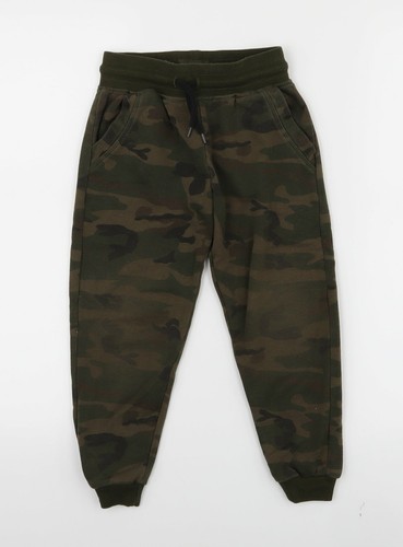 Primark Boys Green Camouflage Jogger 