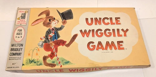 Vintage 1961 Milton Bradley Uncle Wiggily Board Game  #4817  H.R. Garis COMPLETE