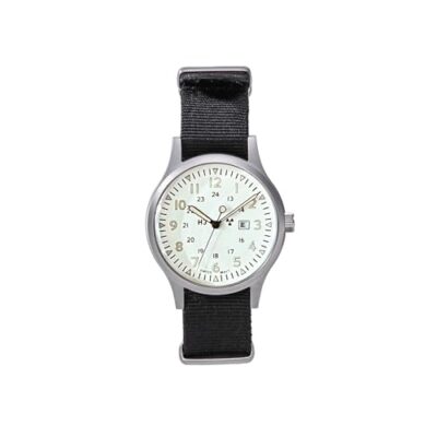 Naval watch co.] Military watch Mil.-01C US Force Type Black | eBay