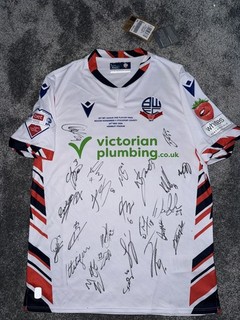 MAGLIA UFFICIALE BOLTON WANDERERS FIRMATA 25/26 PLAY OFF PROMOZIONE FINALE BWFC PROOF
