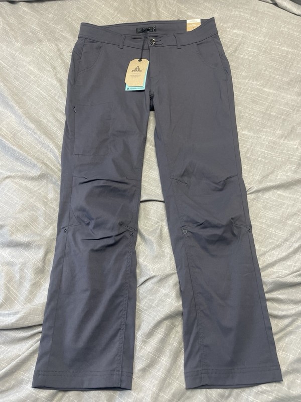 PrAna Halle Straight Pants Women’s Size 10 Short Inseam Coal NWT