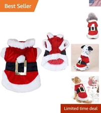 Adorable X-Small Santa Dog Hoodie - Cozy Holiday Costume for Small Breeds