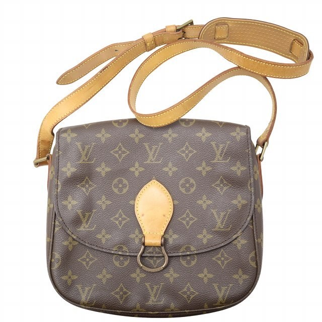 Louis Vuitton Saint-Cloud GM Shoulder Bag M51242 Monogram Brown Women's Auth