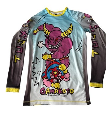 Gawakoto x Art Junkie Tokyo BJJ Rashguard Long Sleeve Compression Shirt MMA LG
