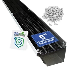 FlowGuard USA Made 5 Inch 50-Year Gutter Cover System