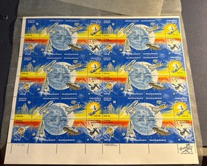 USPS Space Achievement Mint Sheet 18¢ Full Sheet of 20 Stamps MNH Space Program
