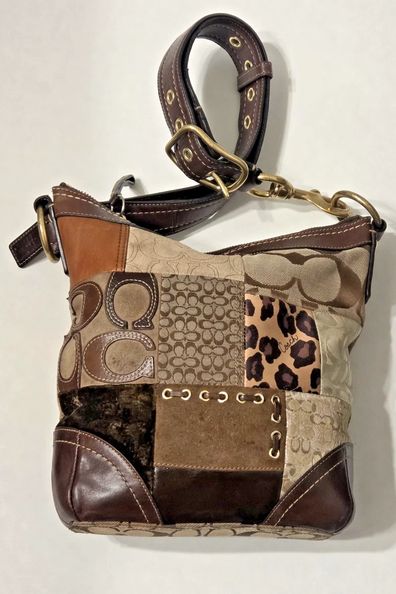 Coach Patchwork Shoulder Bag Medium Bags & Handbags for Women for