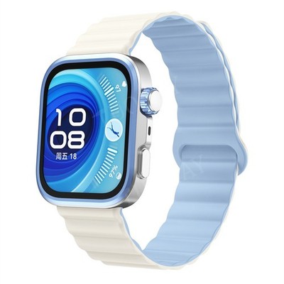 For HUAWEI WATCH Fit 3/Fit 4/5 Pro Sport Magnetic Silicone Loop Wrist Band Strap