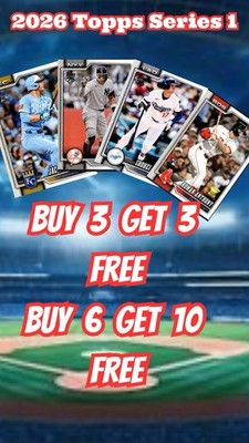 2026 Topps Series 1 Baseball Pick Complete Your Set #1-350 RC/STARS BUY 6 GET 10