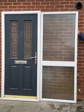 DOUBLE GLAZED COMPOSITE FRONT PORCH DOOR SIDE PANEL 179cm W 209cm H Can Deliver