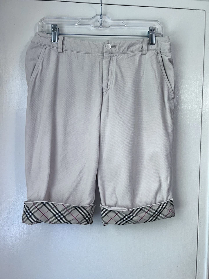 Bermudas para mujer BURBERRY GOLF a cuadros NOVA - talla 7