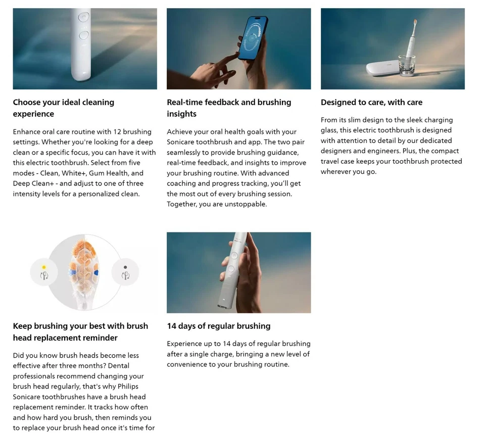 Philips Sonicare DiamondClean Smart 9300 HX992R Silve 电动牙刷手柄 — 第 4/4 张图片