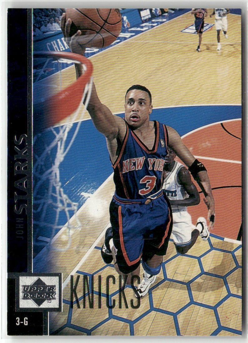 1997-98 UPPER DECK #86 JOHN STARKS NEW YORK KNICKS