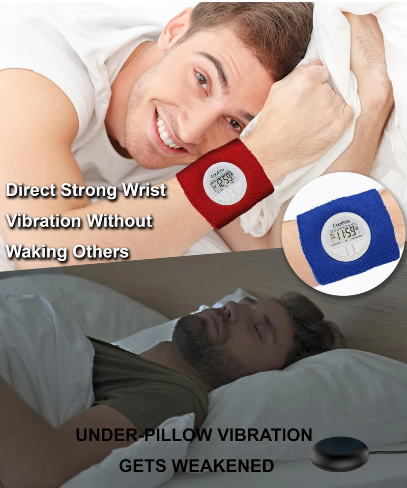 Vibrating Alarm Clock - Silent Alarm Wristband Vibrating Alarm Watch. Silent ... - Image 2 of 4
