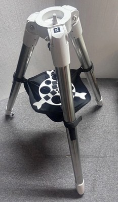 Aluminum Telescope Tripod/Mount Stand with Accessory Tray - Silver Metal