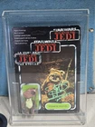 * WARWICK DAVIS SIGNED * 1983 Vintage Kenner Star Wars ROTJ Tri-logo Wicket MOC