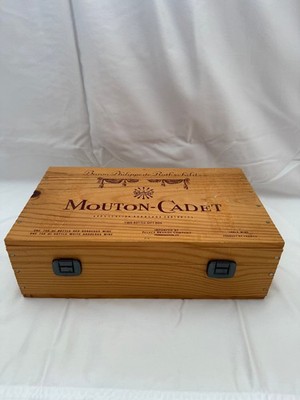 Vintage Mouton Cadet Baron Philippe De Rothschild Bordeaux Wine Box