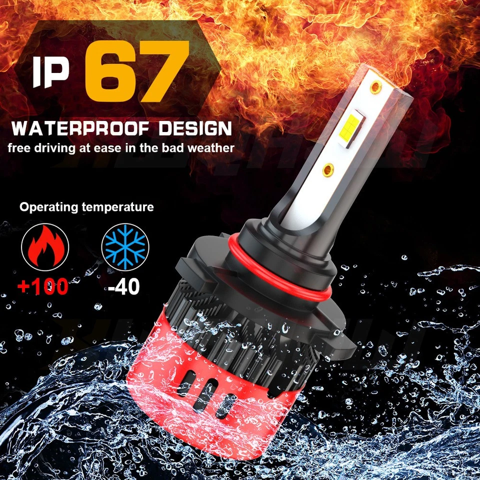 Combo de faros LED de haz alto/bajo para Cadillac Deville 1997-2005 6X Foto 3 de 4