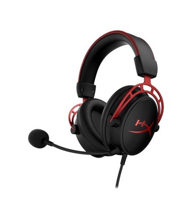 HyperX Cloud Alpha Wired Gaming Headset with Mic PC PS4 PS5 Xbox Red