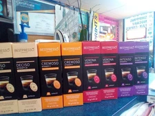 Bestpresso Coffee 77 Capsules  Deciso, Cremoso, Verona, Intenso 2.54oz Each