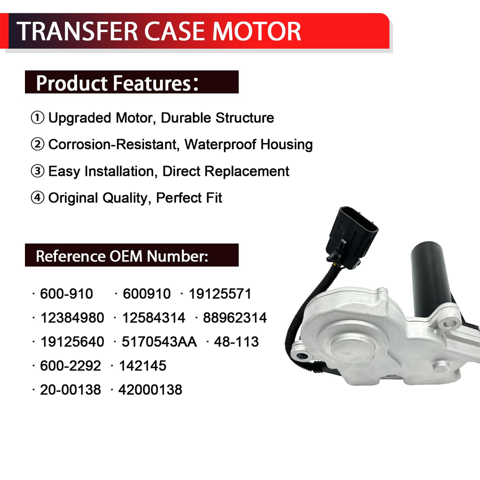For GMC Chevrolet Silverado Transfer Case Encoder Motor Shift Actuator ...