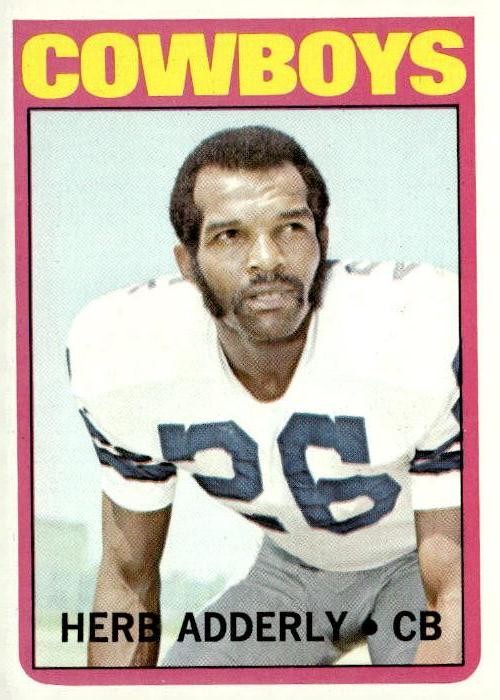 1972 Topps #66 Herb Adderley Dallas Cowboys Football