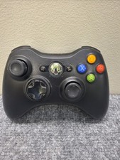 OEM Microsoft Xbox 360 Black Wireless Controller Read