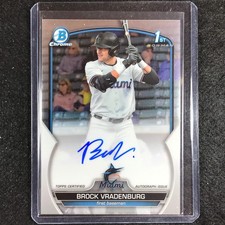 2023 Bowman Draft MLB BROCK VRADENBURG 1st Bowman Chrome Prospect Auto #BV