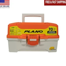 Tackle Boxes W/ 2 Tray Kit Lighter Rust-Proof Plastic Large Space&Livable Handle