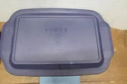 Vintage Pyrex Clear Glass 13x9x2 3Qt Baking/ Casserole Dish with Lid