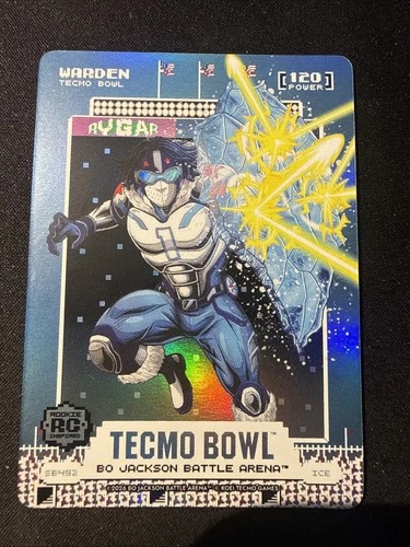 2026 Bo Jackson Tecmo Bowl Warden Scoreboard Battlefoil Ice Power 120 SB492 RC