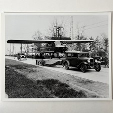 Buhl Airsedan Seaplane On Car Trailer Vintage 8x10 Photo Aircraft Floatplane