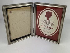 Cornice portafoto doppia placcata argento Elite free standing - 13 x 18 cm
