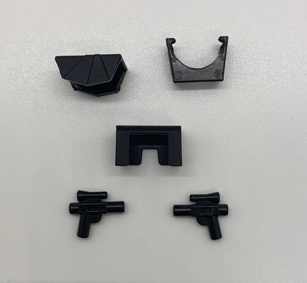 LEGO STAR WARS MINIFIGURE CLONE TROOPER BLACK ARMOR GEAR KAMA+PAULDRON+BLASTERS (EBAY-206029657656)