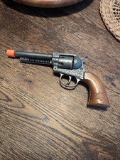 Vintage Toy Cap Gun Pistol Revolver Edison Giocattoli SPA Made in Italy Old