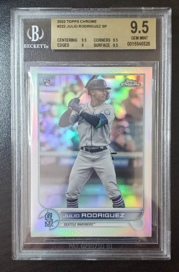 2022 Topps Chrome Refractor SP #222 Julio Rodriguez RC BGS 9.5 | eBay