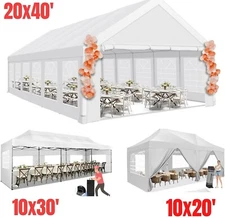 20'x40'10'x30'10x20' Outdoor Party Tent Heavy Duty Wedding Event Gazebo Canopy